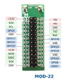 MOD-22.Z Adapter GPIO dla Raspberry PI z LED - opis wyprowadzeń