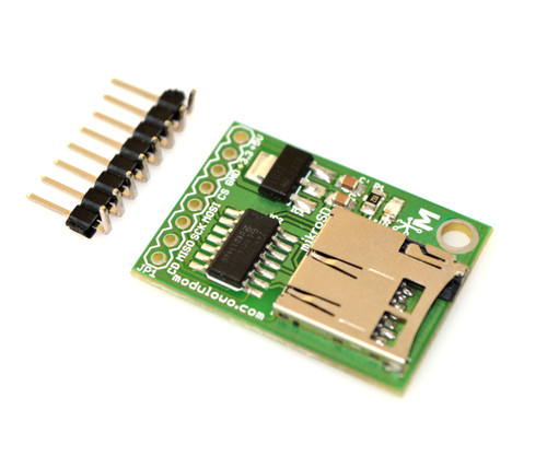 MOD-13. Z Miniaturowy czytnik kart microSD z buforem i stabilizatorem - zawartość zestawu